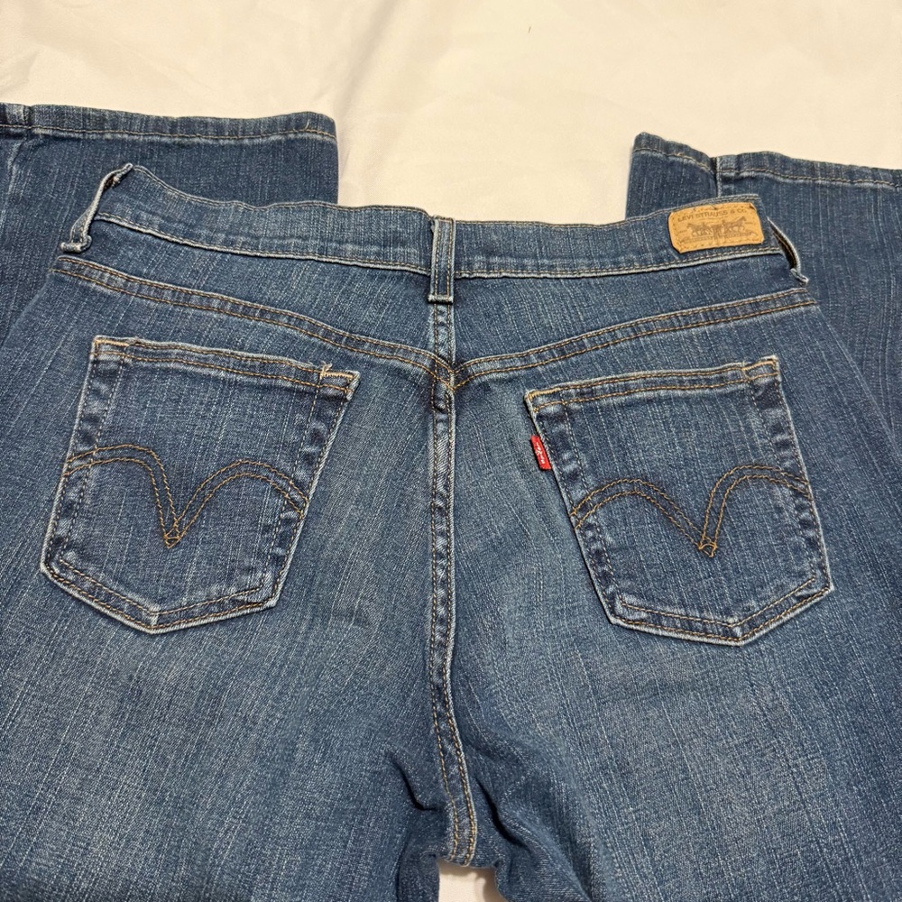 Women’s Levi's 515 blue Indigo Straight Jeans size 6 - Picture 6 of 16